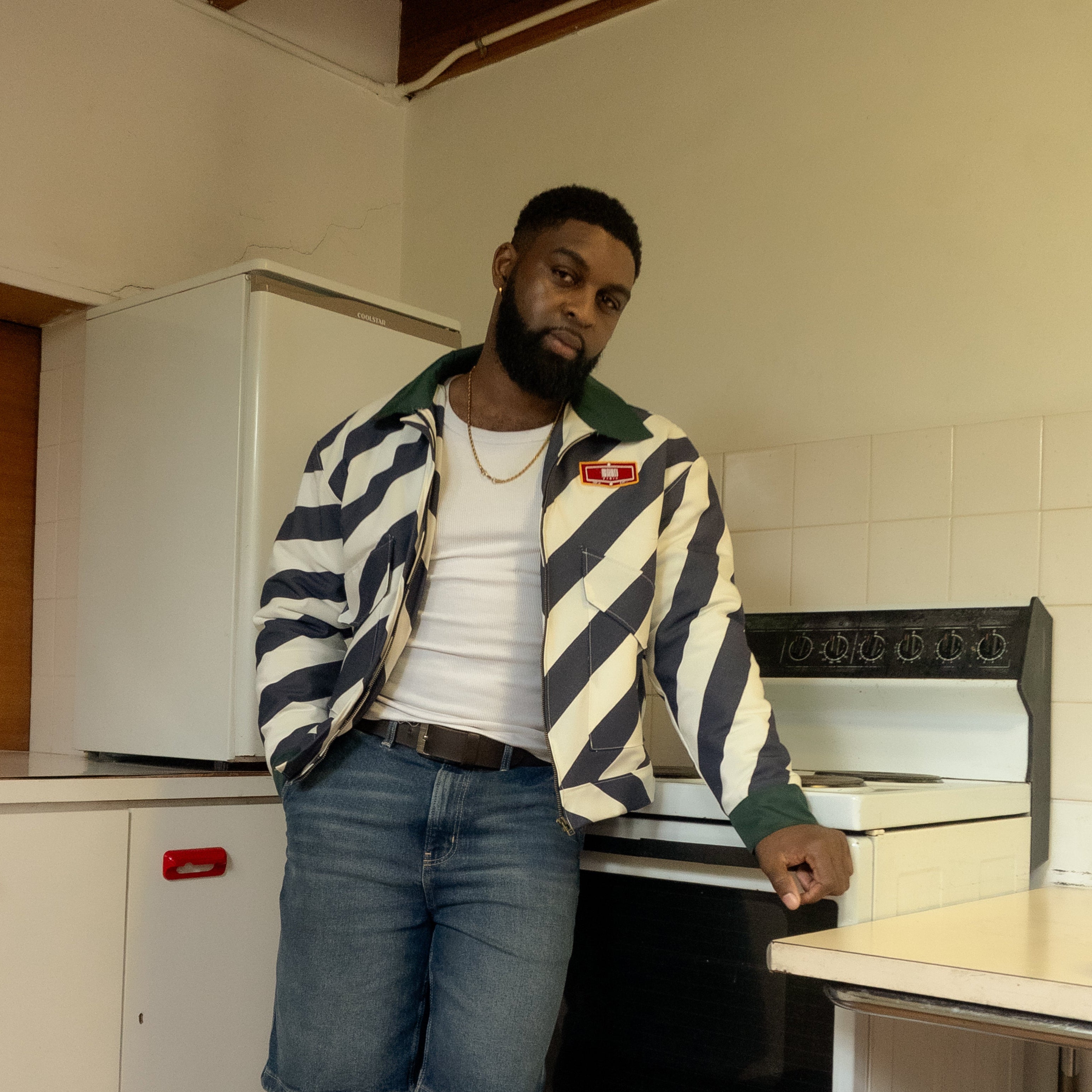 Unisex jacket stripe