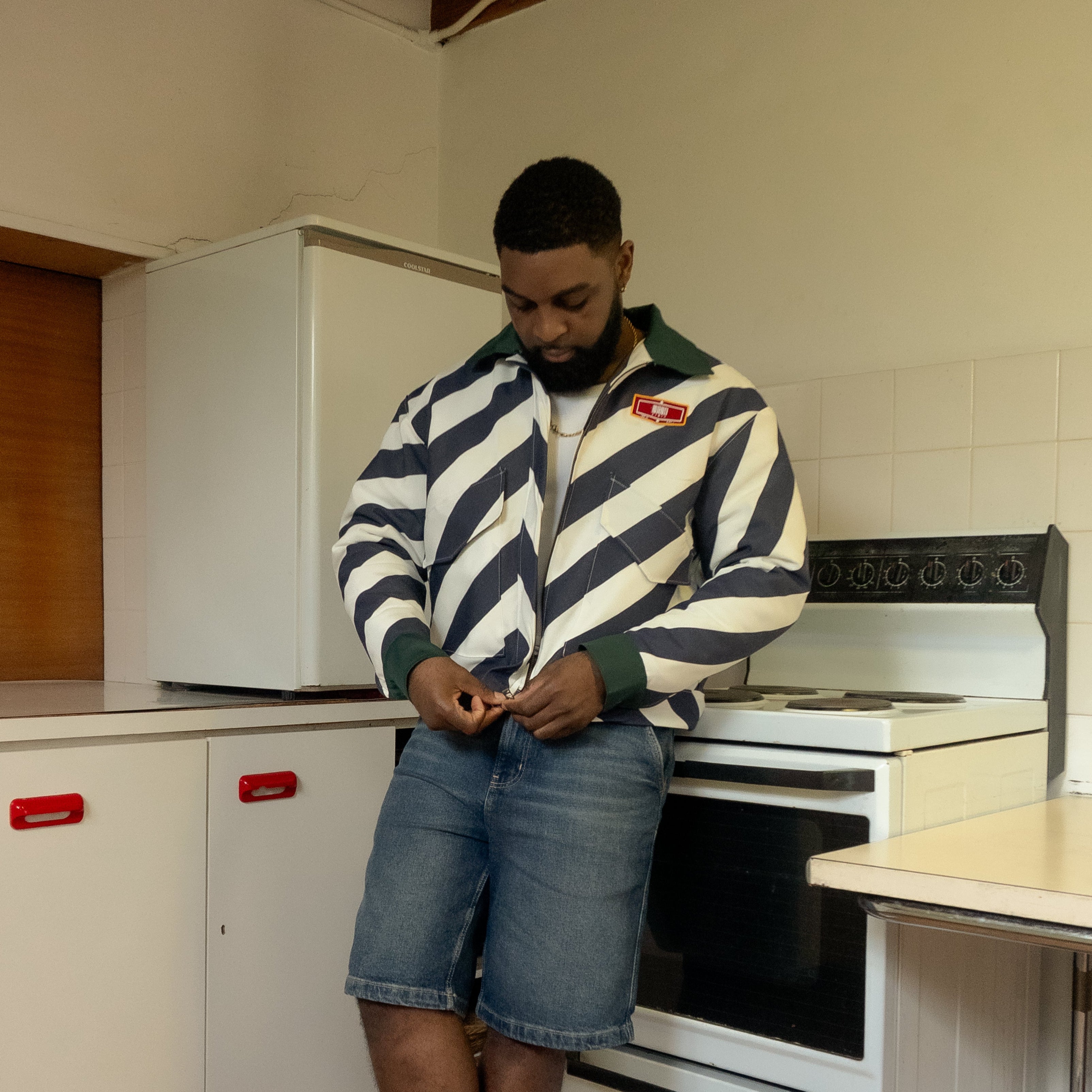 Unisex jacket stripe