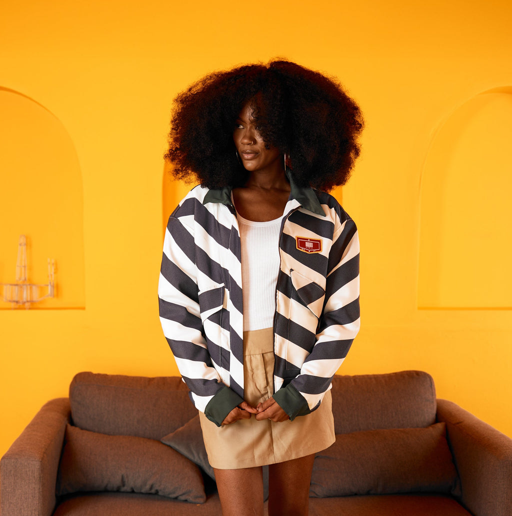 Unisex jacket stripe