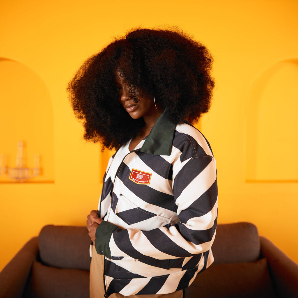 Unisex jacket stripe